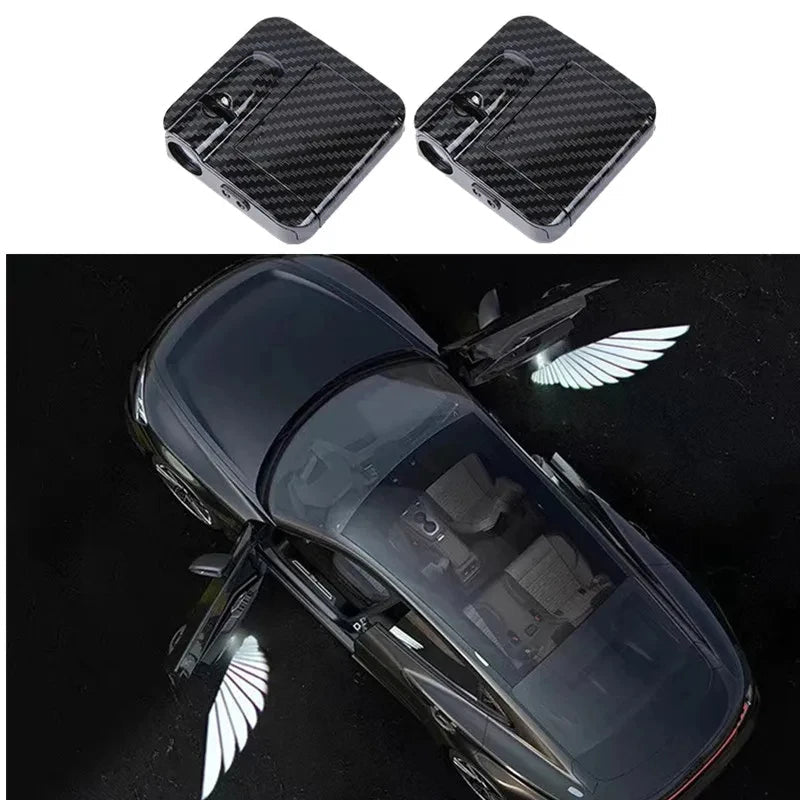 2Pcs Car Angel Wings Wireless Car Door LED