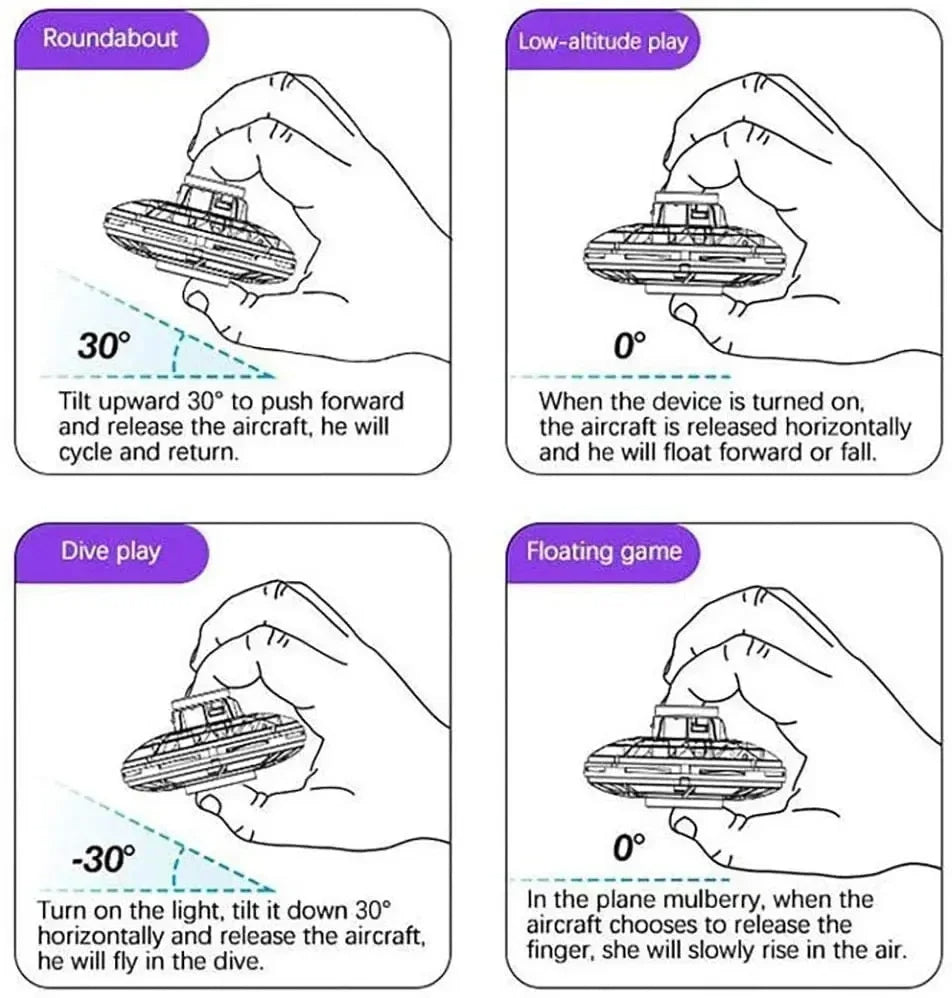 Flying Helicopter Fidget Spinner Fingertip ufo